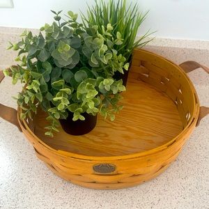 2 Basket Bundle Petersboro Round and Rectangle Vintage Baskets